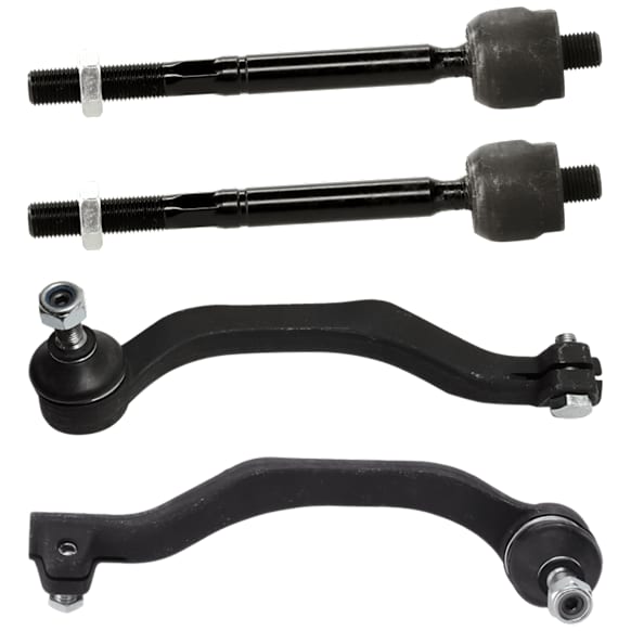 Front, Driver and Passenger Side, Inner and Outer Tie Rod End