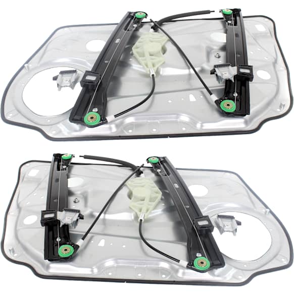 2008-2014 Mercedes Benz C300 - Front, Driver and Passenger Side Power Window Regulator, Without Motor