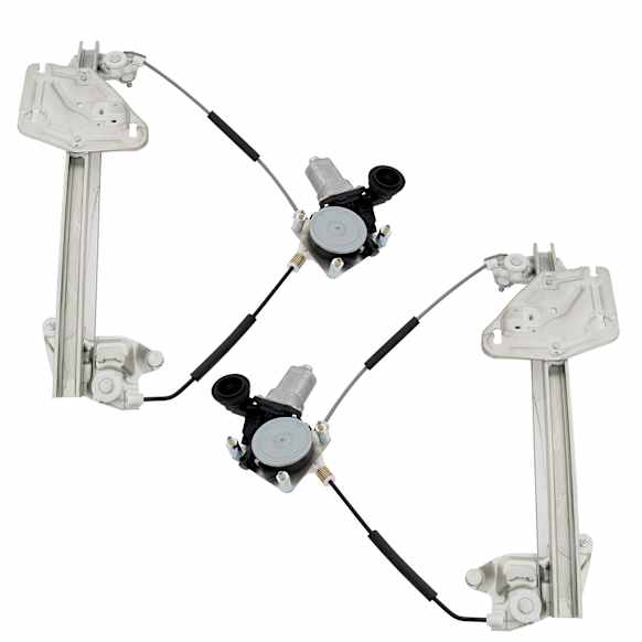 Front, Driver and Passenger Side Window Regulators, Power