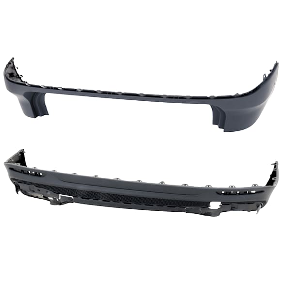 Rear, Upper And Lower Upper - Primed, Lower - Textured Bumper Cover