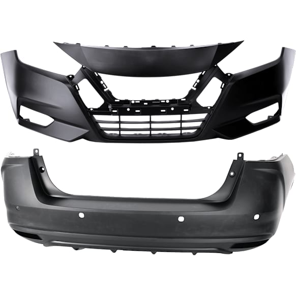 Front and Rear Primed Bumper Cover 1.6L, 4Cyl