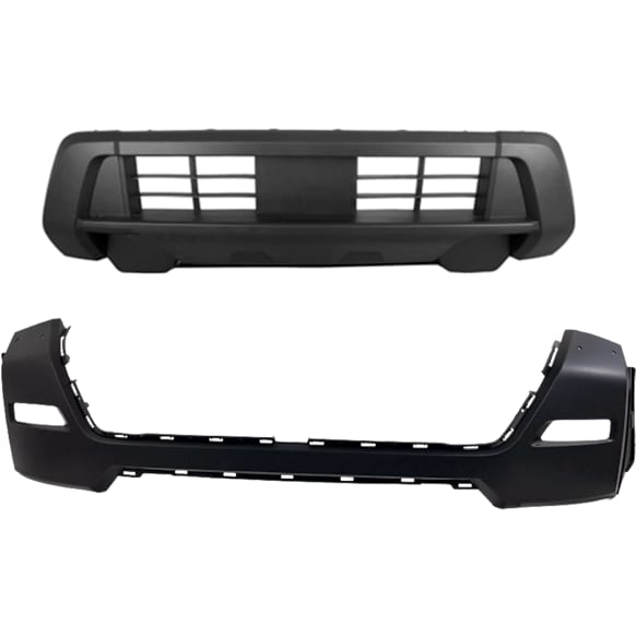 Front, Upper and Lower Upper - Primed, Lower - Textured Bumper Cover CAPA Certified
