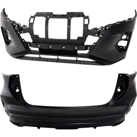 Front and Rear Primed Bumper Cover 1.6L, 4Cyl, CAPA Certified