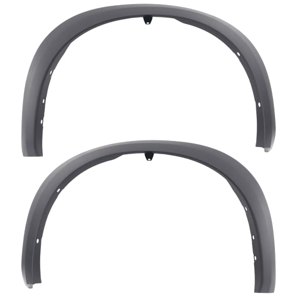 Front, Driver and Passenger Side Fender Flares, Textured Black CAPA Certified
