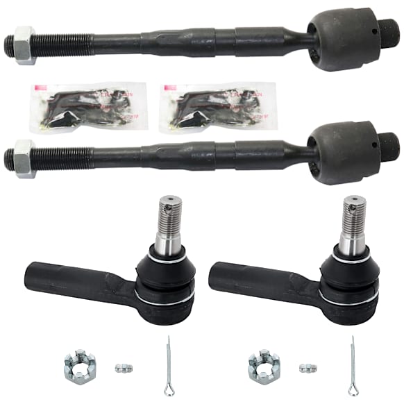 Front, Driver and Passenger Side, Inner and Outer Tie Rod End