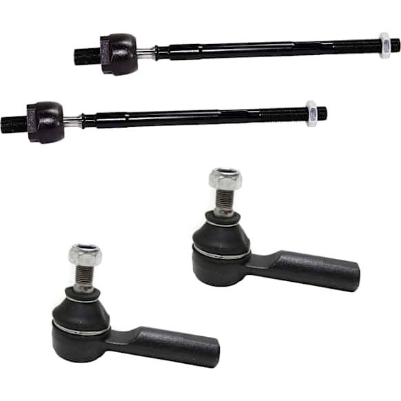 Front, Driver and Passenger Side, Inner and Outer Tie Rod Ends