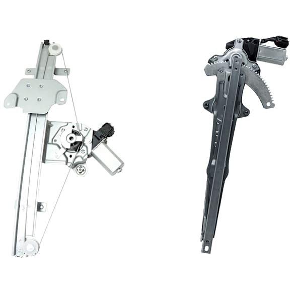 Front And Rear, Driver Side Power Window Regulator, With Motor