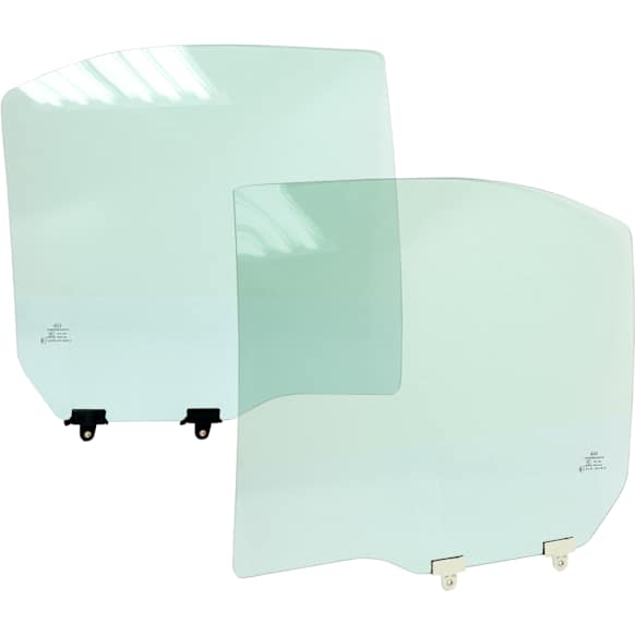 Rear, Driver and Passenger Side Door Glass, Green Tint, Replaces NAGS No. FD21031 GTYN, FD21032 GTYN