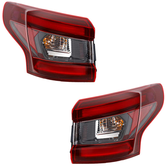 Driver and Passenger Side, Outer Halogen Tail Light, With bulb(s), OE Replacement, CAPA Certified
