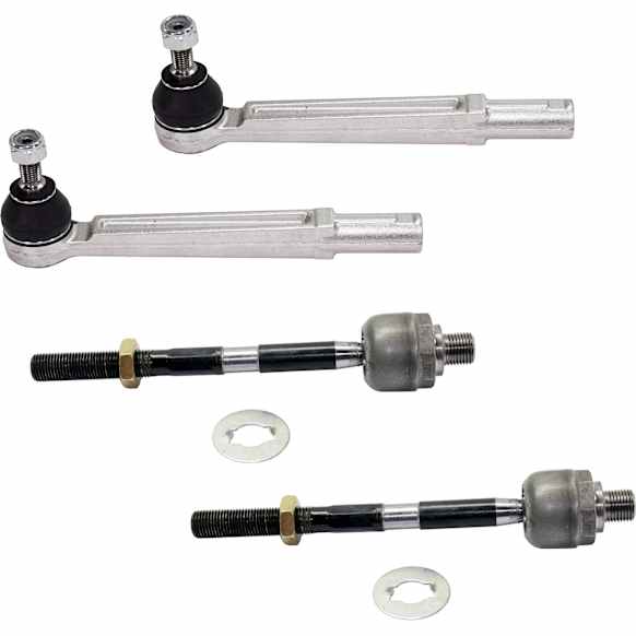 Front, Driver and Passenger Side, Inner and Outer Tie Rod Ends