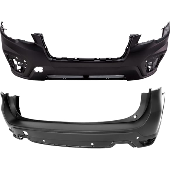 Front and Rear Primed Bumper Cover CAPA Certified