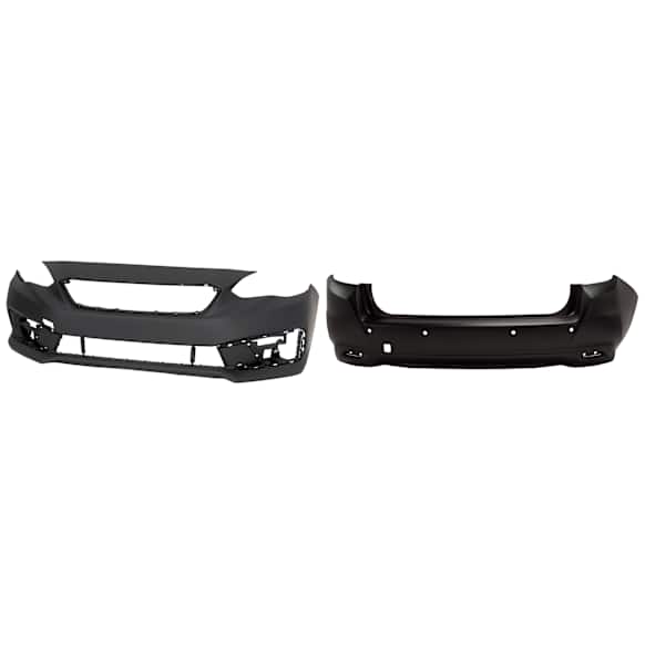 Front and Rear Primed Bumper Cover 2.0L, 4Cyl