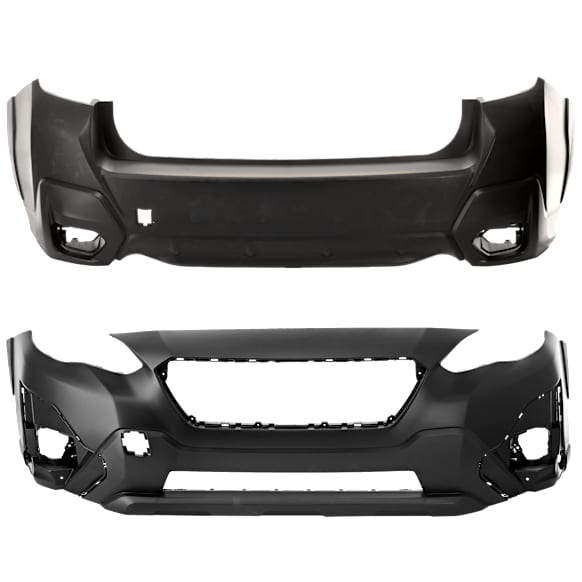 Front and Rear Primed Bumper Cover