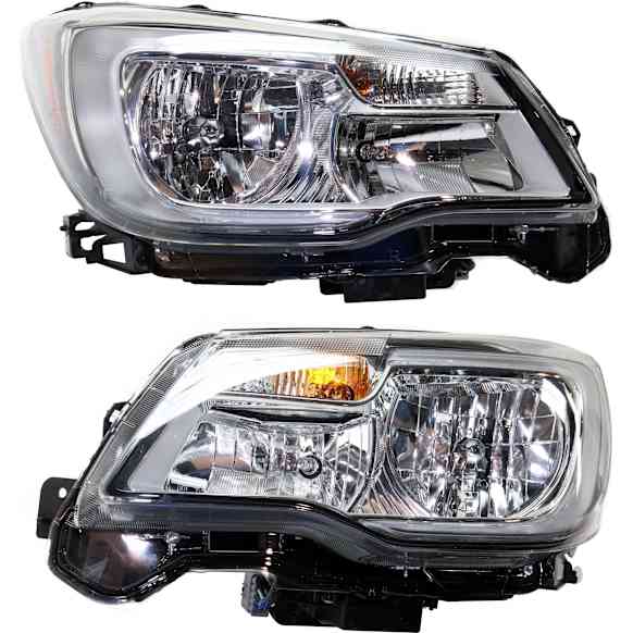 Driver and Passenger Side Halogen Headlight, With bulb(s), OE Replacement, CAPA Certified