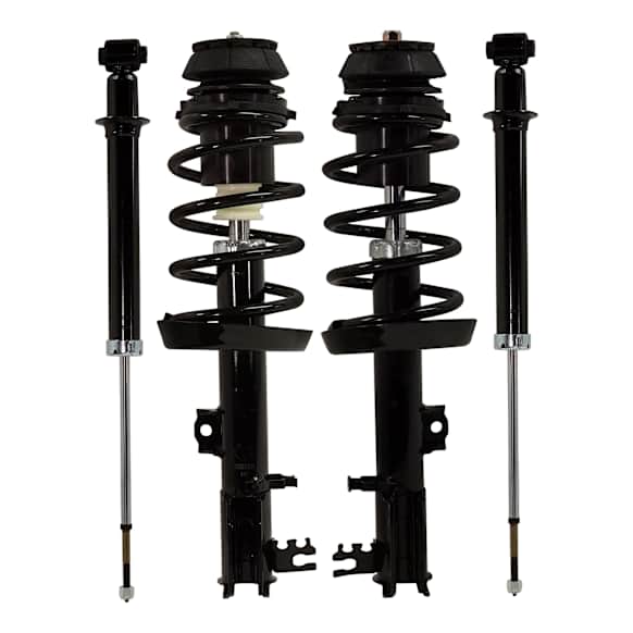 Front and Rear, Driver and Passenger Side Shock and Fully Loaded Strut, FWD