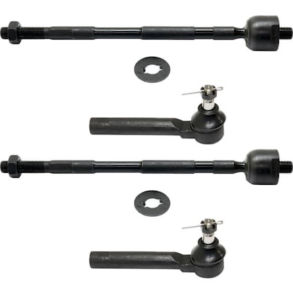 Front, Driver and Passenger Side, Inner and Outer Tie Rod Ends