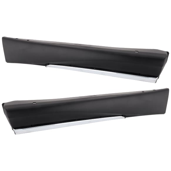 Rear, Driver and Passenger Side, Lower Door Molding and Beltlines, Textured, For Models with Chrome Trim
