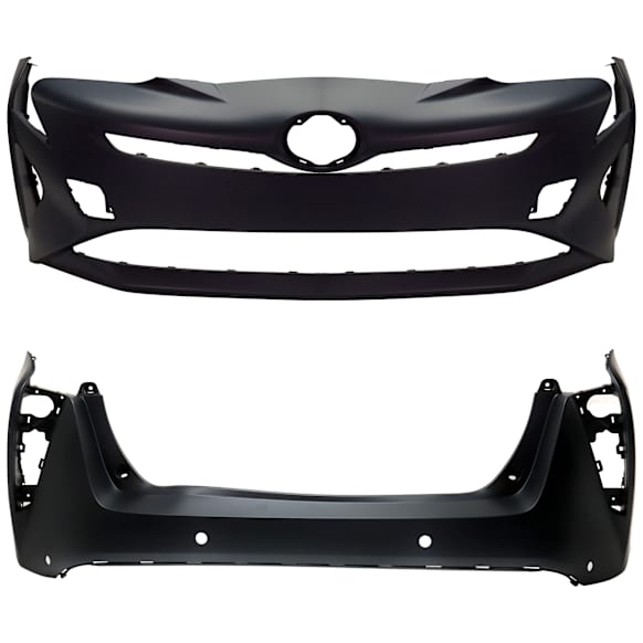 Front and Rear Primed Bumper Cover