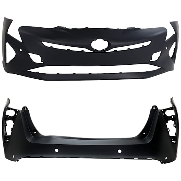 Front and Rear Primed Bumper Cover