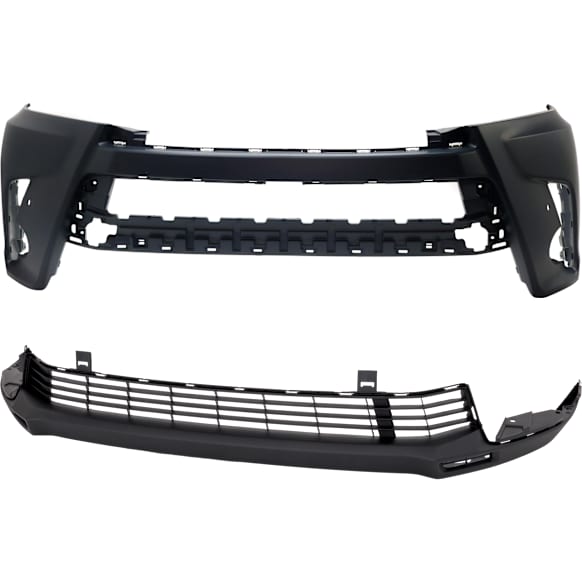 2017 Toyota Highlander - Front, Upper and Lower Upper - Primed, Lower - Textured Bumper Cover