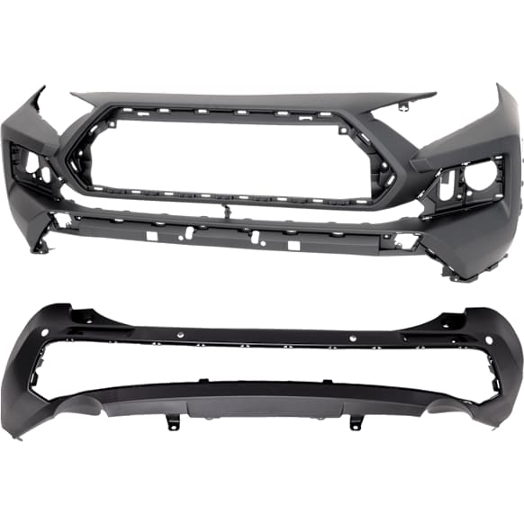 Front and Rear Front - Primed, Rear - Textured Bumper Cover 2.5L, 4Cyl