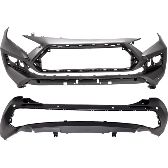 Front and Rear Front - Primed, Rear - Textured Bumper Cover 2.5L, 4Cyl