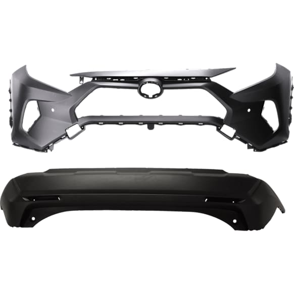 Front and Rear Front - Primed, Rear - Textured Bumper Cover