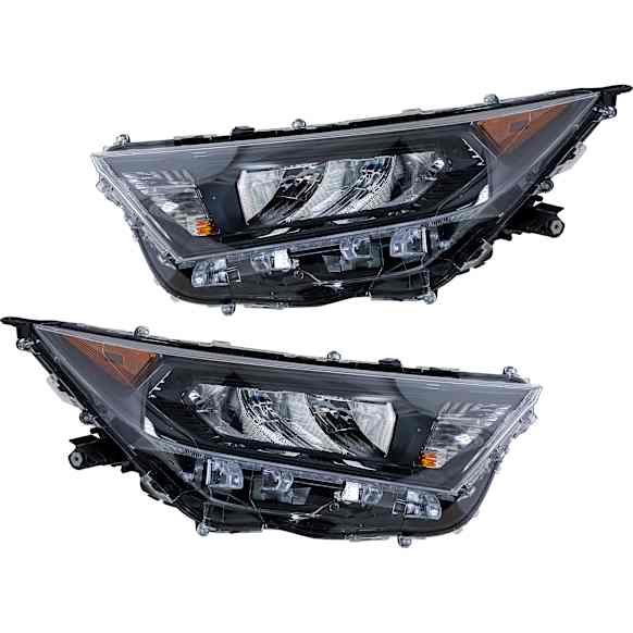 Driver and Passenger Side LED Headlight, With bulb(s), OE Replacement,, CAPA Certified