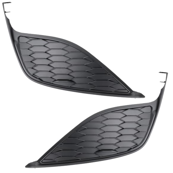 Front, Driver and Passenger Side Fog Light Cover, Primed, Type 2 Fog Light Cover