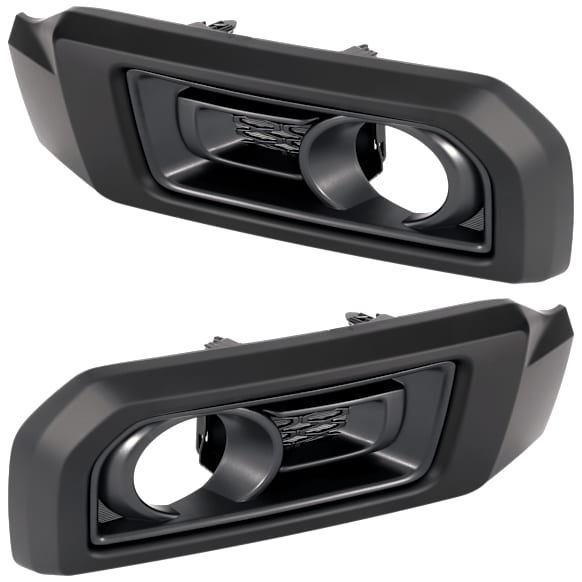 2019 Toyota 4Runner - Driver and Passenger Side Fog Light Trim, For Models Without Night Shade Edition and 20" Wheels Model, Black
