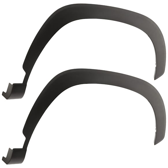 Front, Driver and Passenger Side Fender Flares, Textured Black