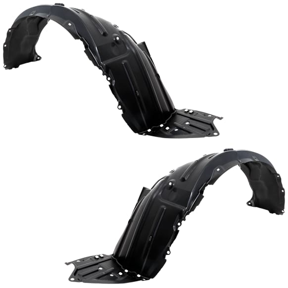 Front, Driver and Passenger Side Fender Liners, without Insulation Foam, Turkey Built Vehicle