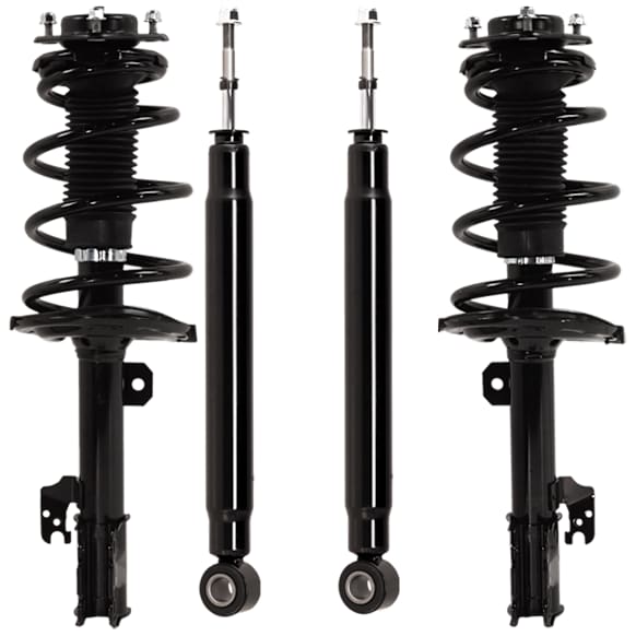 Front and Rear, Driver and Passenger Side Shock and Fully Loaded Strut, AWD