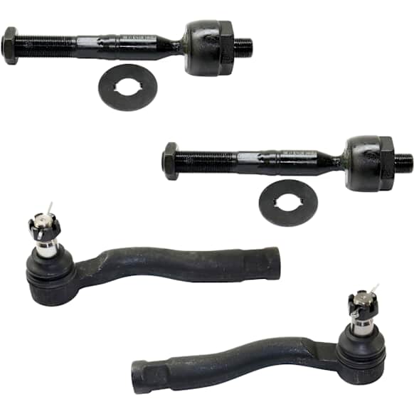 Front, Driver and Passenger Side, Inner and Outer Tie Rod Ends