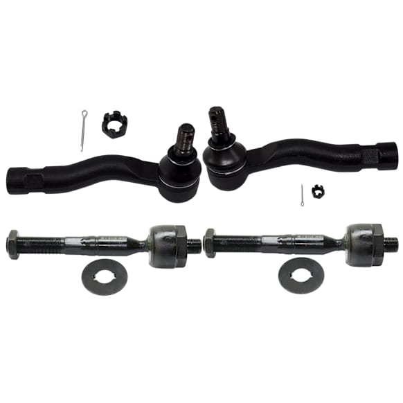 Front, Driver and Passenger Side, Inner and Outer Tie Rod End