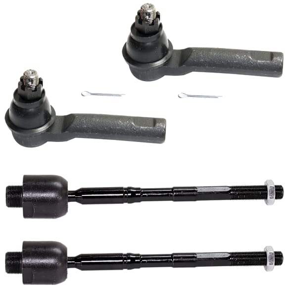 Front, Driver and Passenger Side, Inner and Outer Tie Rod End