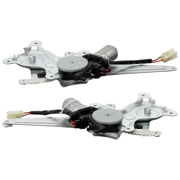 Rear, Driver and Passenger Side Power Window Regulator, With Motor