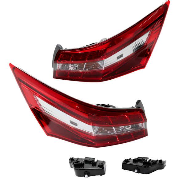 2017 Toyota Avalon Limited 6 Cyl 3.5L - Driver and Passenger Side, Outer Halogen Tail Light, With bulb(s), Mounts on Body, OE Replacement