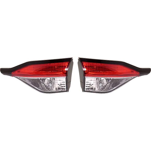 Tail Lights, without Bulb, Halogen, Sedan, Mounts On Luggage Lid, CAPA Certified