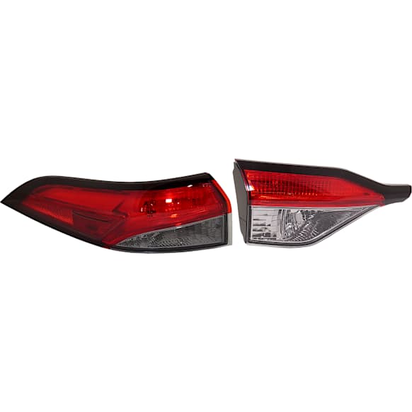 Driver Side, Inner And Outer Halogen/LED Combo Tail Light, Without bulb(s), OE Replacement, CAPA Certified