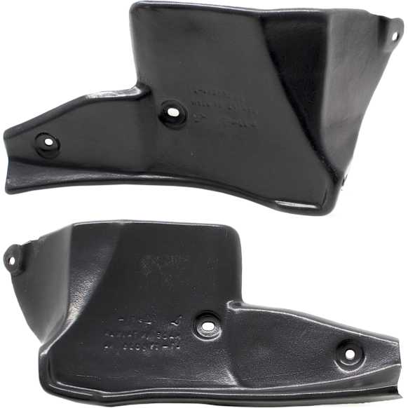 2014 Toyota Yaris - Rear, Driver and Passenger Side Bumper Filler, Black