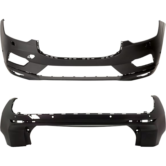 Front and Rear Primed Bumper Cover 2.0L, 4Cyl