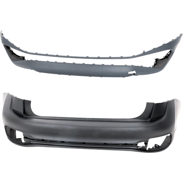 Front and Rear Primed Bumper Cover 1.5L, 4Cyl