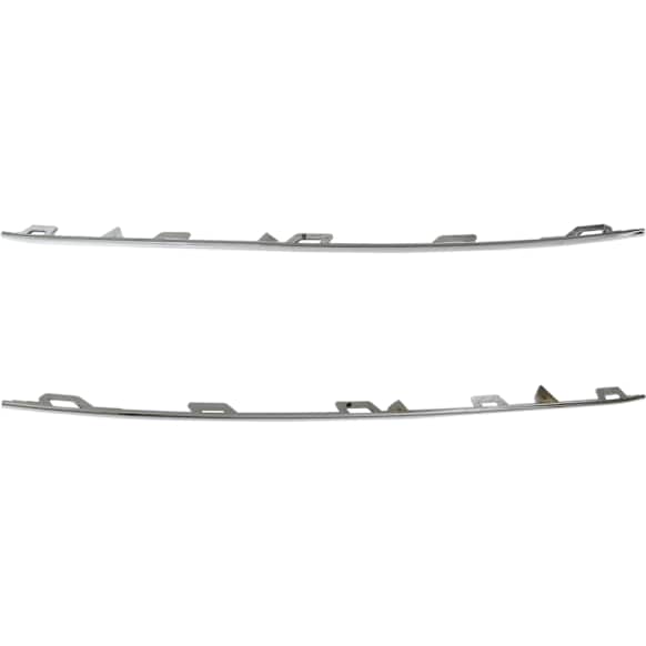 Front, Driver and Passenger Side Fog Light Trims, Chrome
