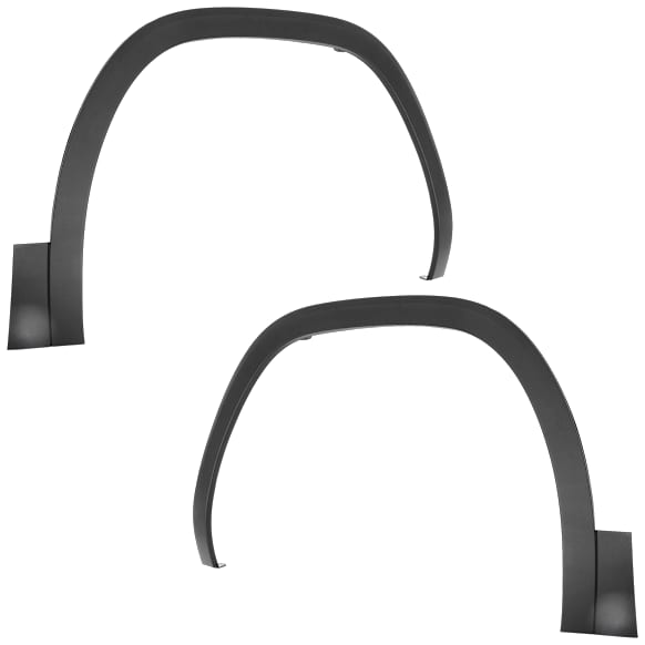 Front, Driver and Passenger Side Fender Flares, Textured Black