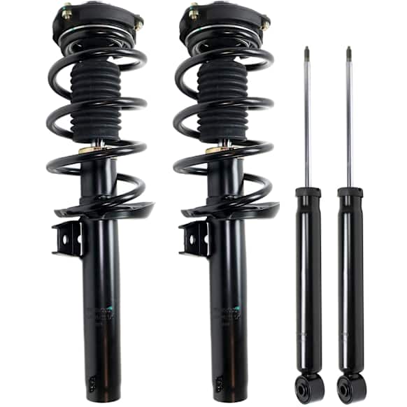 2012 Volkswagen Jetta SE - Front and Rear, Driver and Passenger Side, Shock and Fully Loaded Strut, Wagon,  with 55 (mm) Outside Suspension Strut Housing Diameter, Generation 5