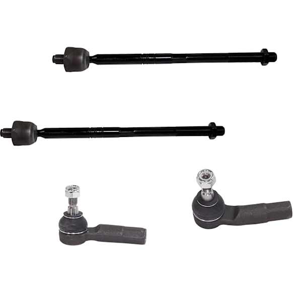 Front, Driver and Passenger Side, Inner and Outer Tie Rod Ends