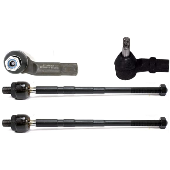 Front, Driver and Passenger Side, Inner and Outer Tie Rod End