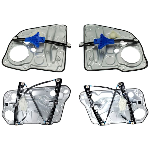 Front and Rear, Driver and Passenger Side Power Window Regulator, Without Motor