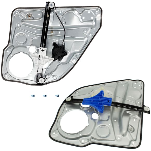 Rear, Driver and Passenger Side Power Window Regulator, Without Motor